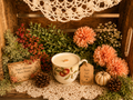Vintage Apple Orchard Teacup Candle