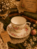 Vintage Roslyn Fine Bone China Teacup & Saucer – Made in England