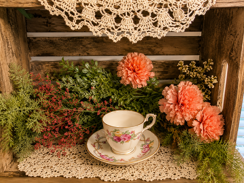 Vintage Royal Vale Bone China Teacup & Saucer